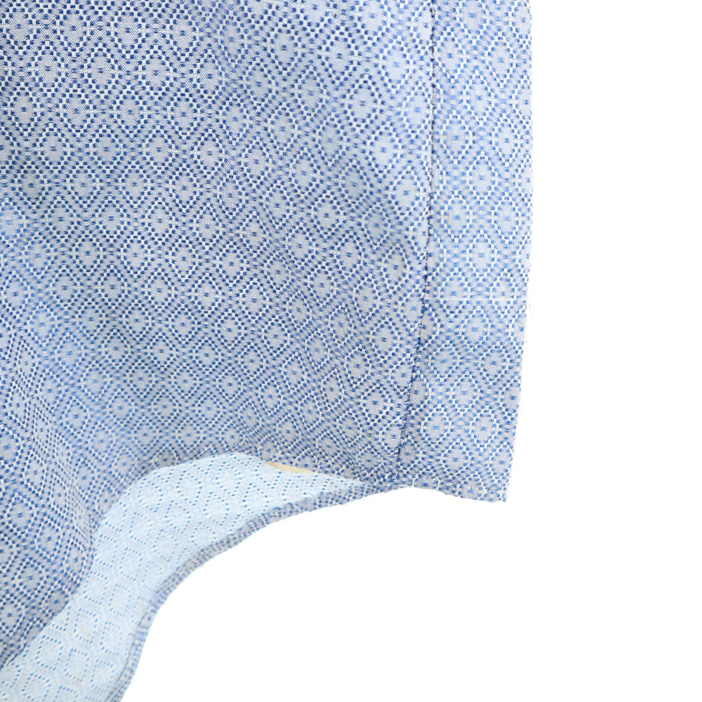 Arrow Kent Collection 70s ヴィンテージ 総柄 長袖 シャツ 161/2-33 ブルー系 メンズ