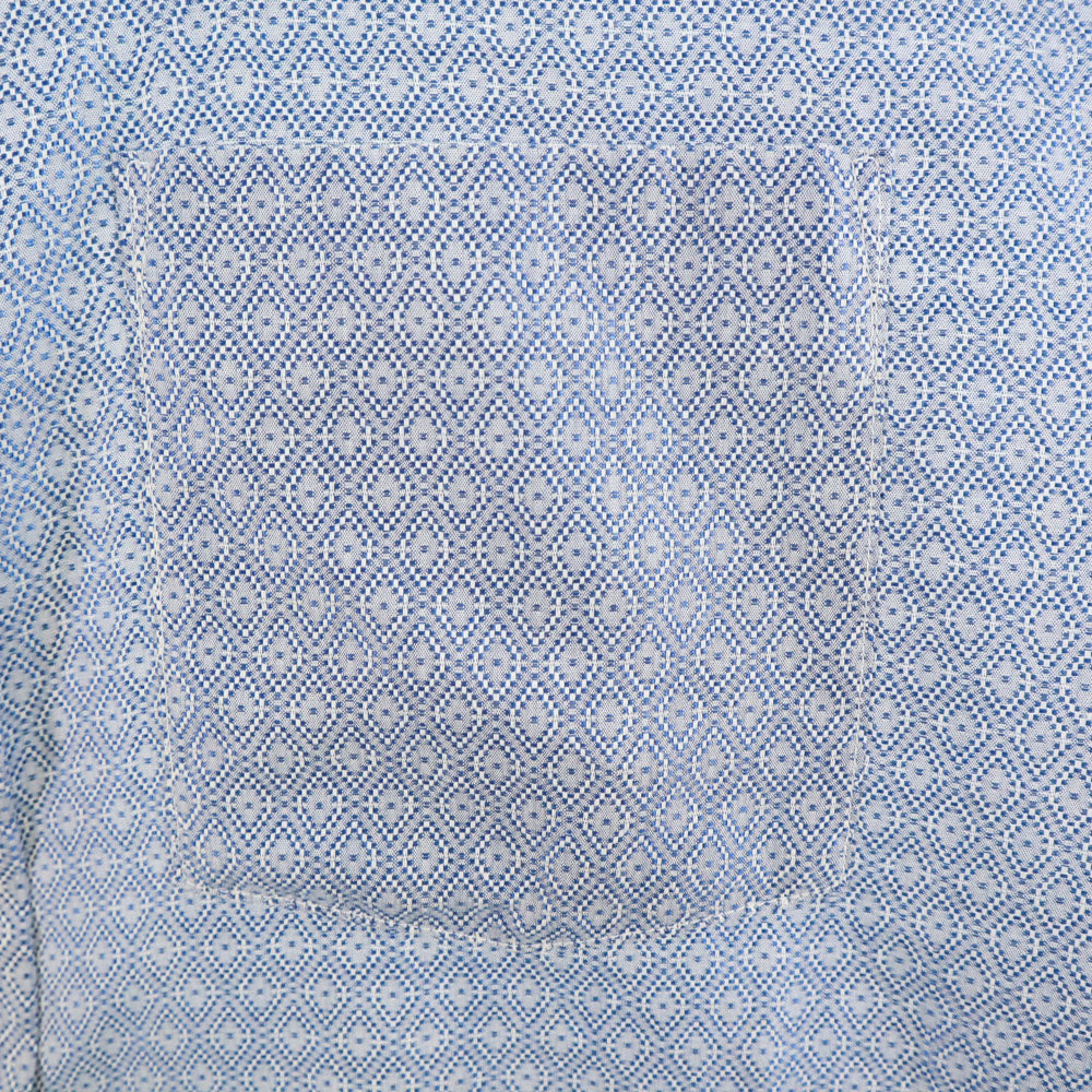 Arrow Kent Collection 70s ヴィンテージ 総柄 長袖 シャツ 161/2-33 ブルー系 メンズ