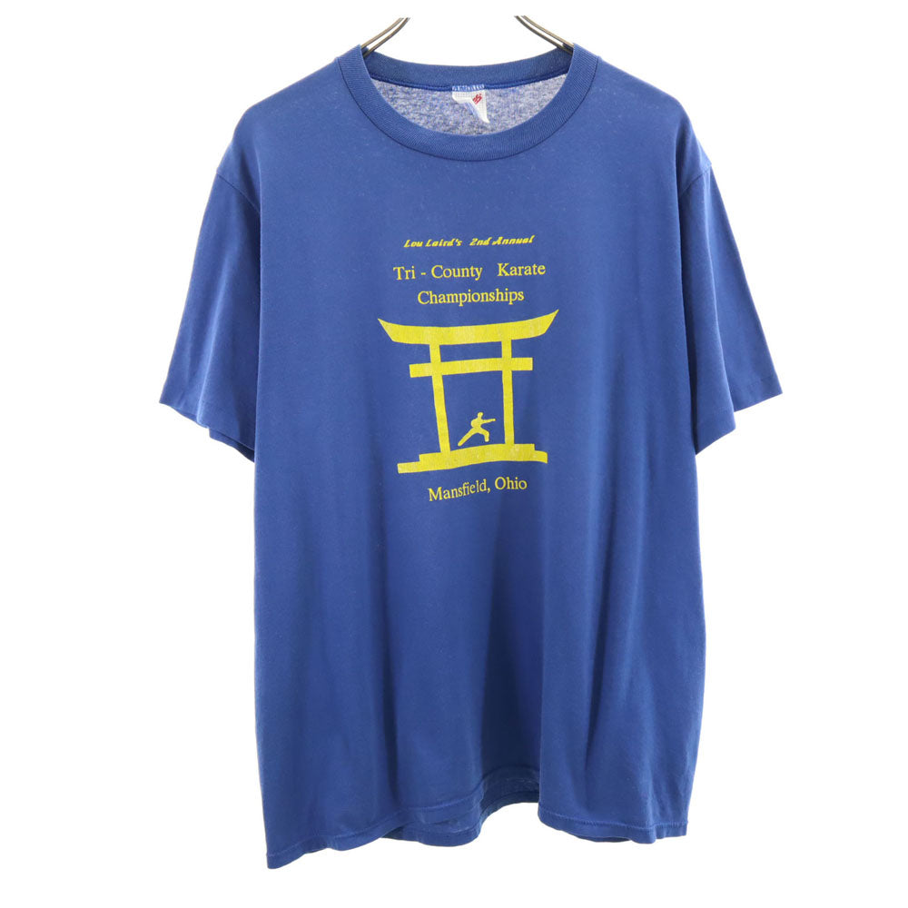 JERZEES ジャージーズ 90s USA製 オールド 半袖 Tシャツ XL ブルー メンズ