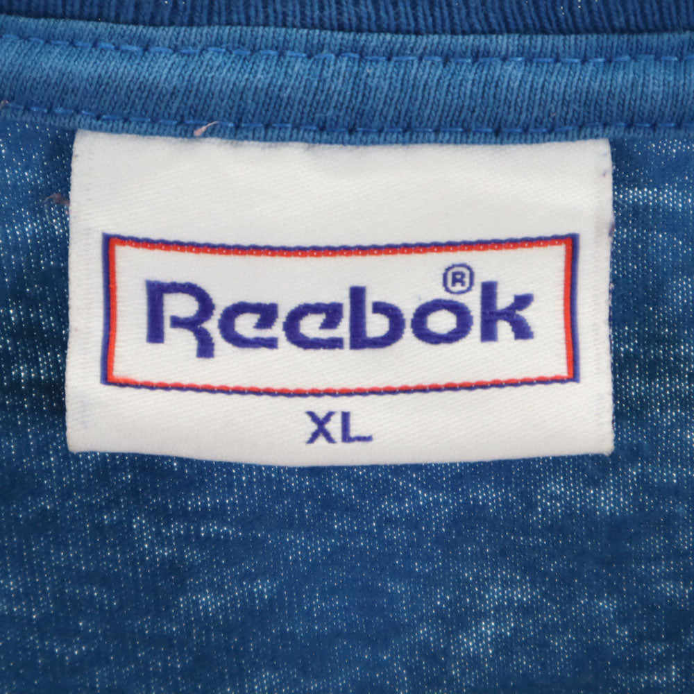 Reebok リーボック 90s USA製 オールド 半袖 Tシャツ XL ブルー系 メンズ