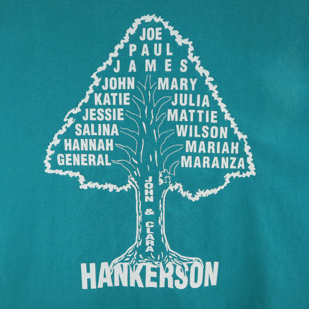 Hanes ヘインズ 80s 90s USA製 オールド 半袖 Tシャツ XXL ブルー系 ビッグサイズ メンズ