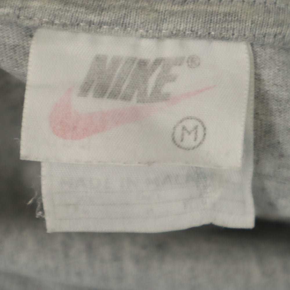 ナイキ 90s 00s オールド 白タグ ロゴプリント 半袖 Tシャツ M グレー系 NIKE キッズ