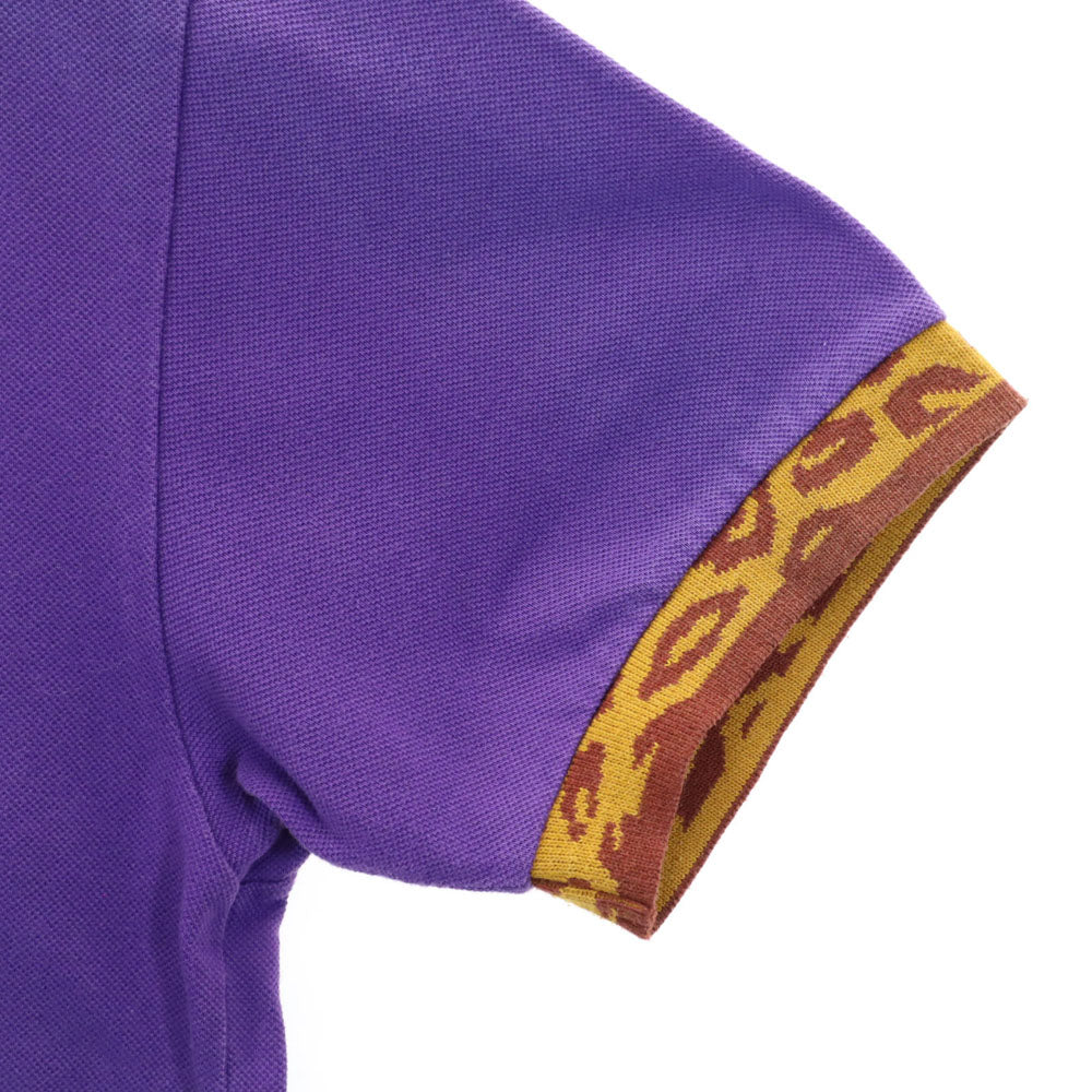 カステルバジャック 半袖 ハーフボタン ポロシャツ 4 パープル JC de CASTELBAJAC メンズ