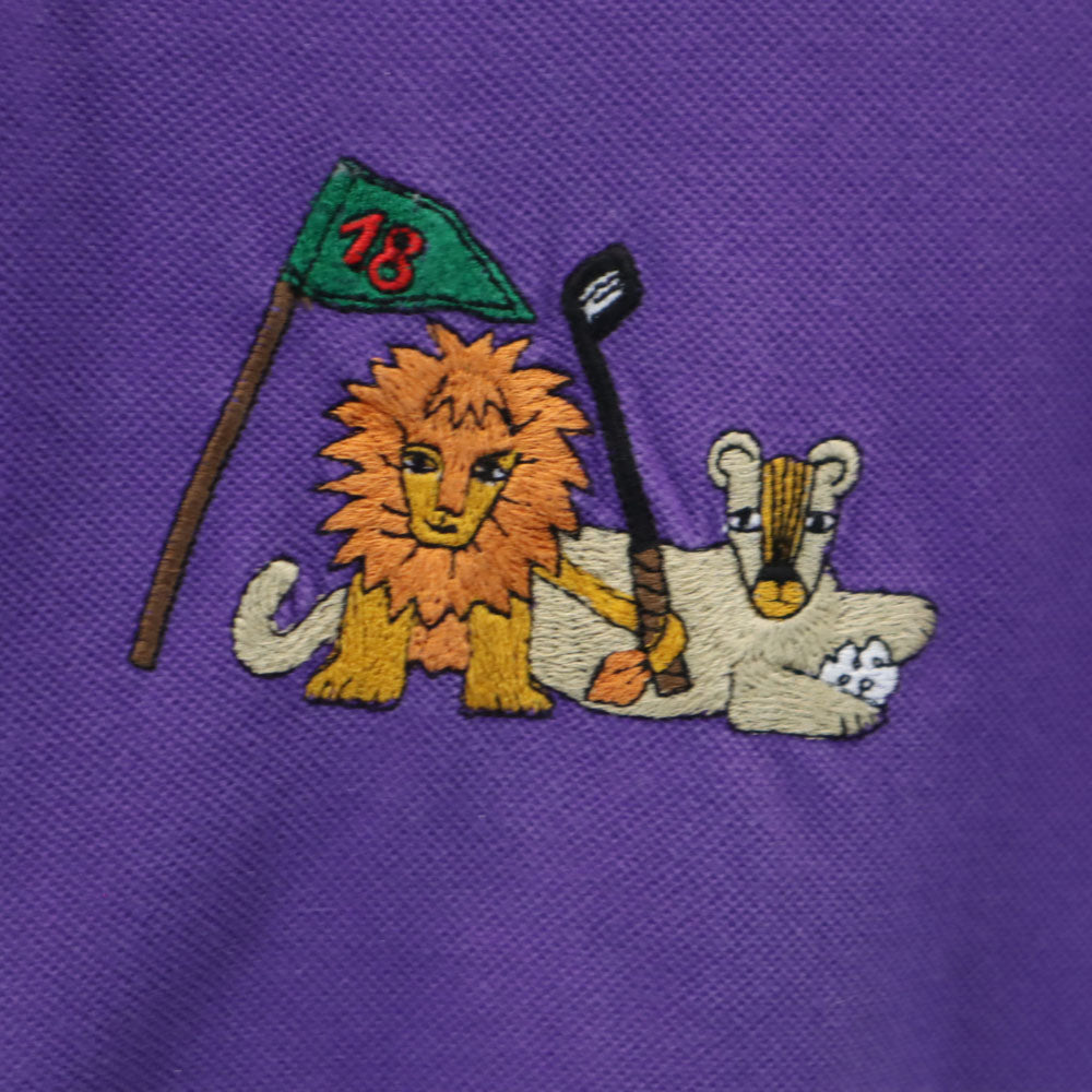 カステルバジャック 半袖 ハーフボタン ポロシャツ 4 パープル JC de CASTELBAJAC メンズ