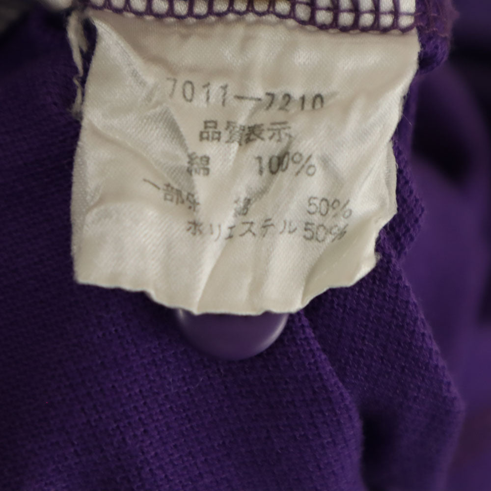 カステルバジャック 半袖 ハーフボタン ポロシャツ 4 パープル JC de CASTELBAJAC メンズ