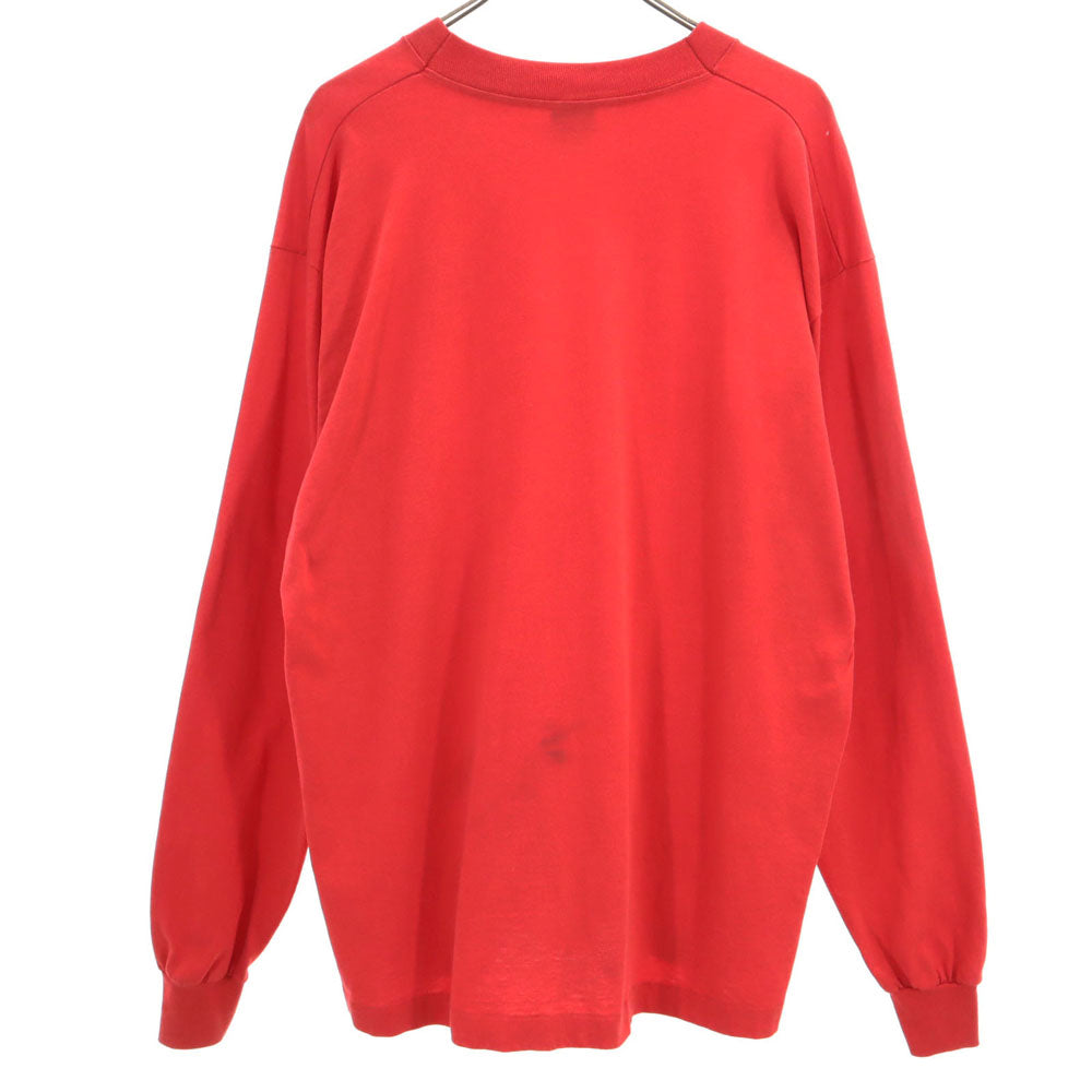 FRUIT OF THE LOOM フルーツオブザルーム 90s USA製 オールド 長袖 Tシャツ XL レッド系 メンズ