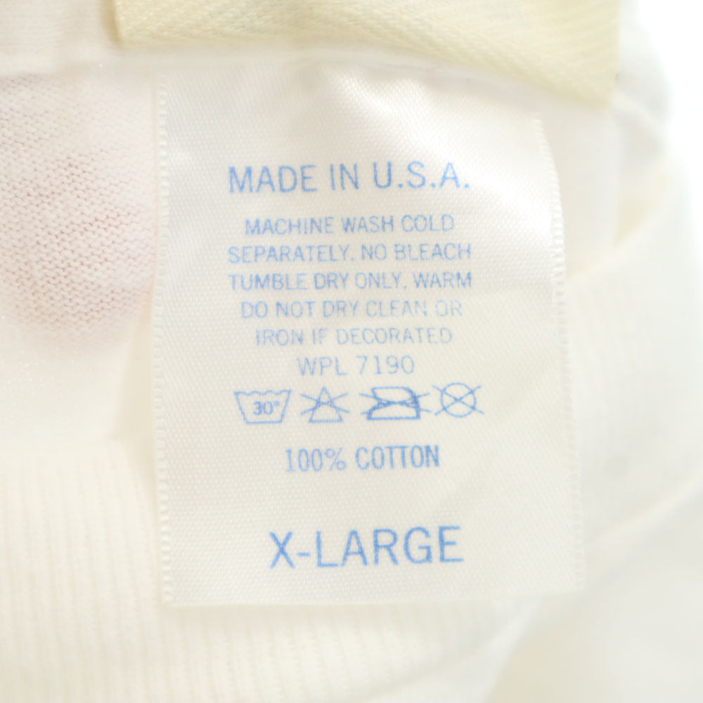 Fred Harvey 90s USA製 オールド プリント 半袖 Tシャツ XL ホワイト系 メンズ