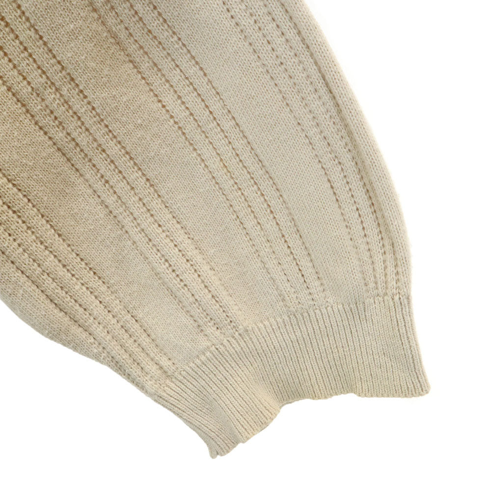 Christian Dior クリスチャンディオール 90s オールド 5分袖 セーター M ベージュ ニット レディース