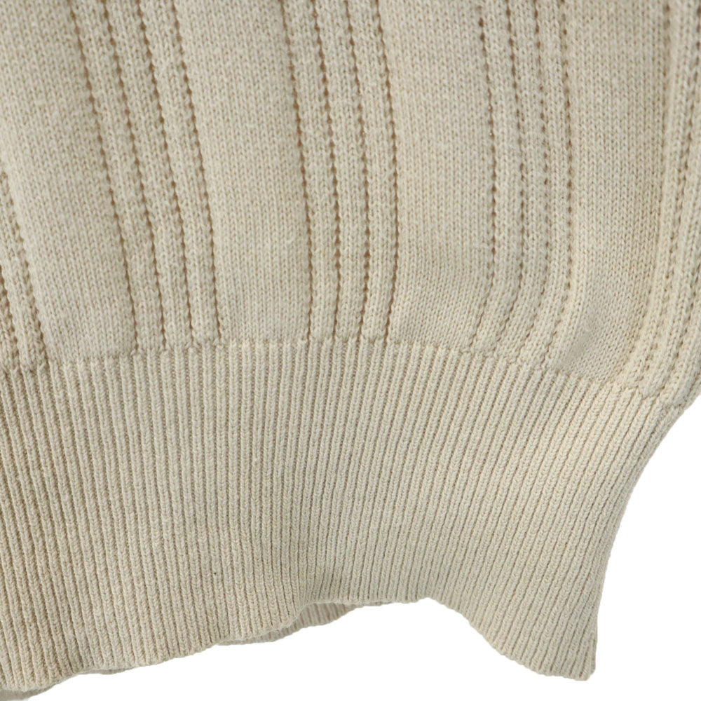 Christian Dior クリスチャンディオール 90s オールド 5分袖 セーター M ベージュ ニット レディース