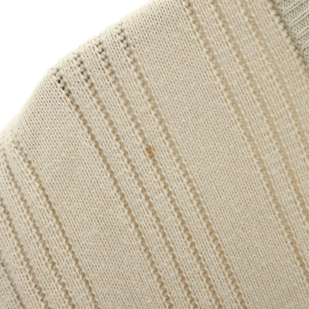 Christian Dior クリスチャンディオール 90s オールド 5分袖 セーター M ベージュ ニット レディース