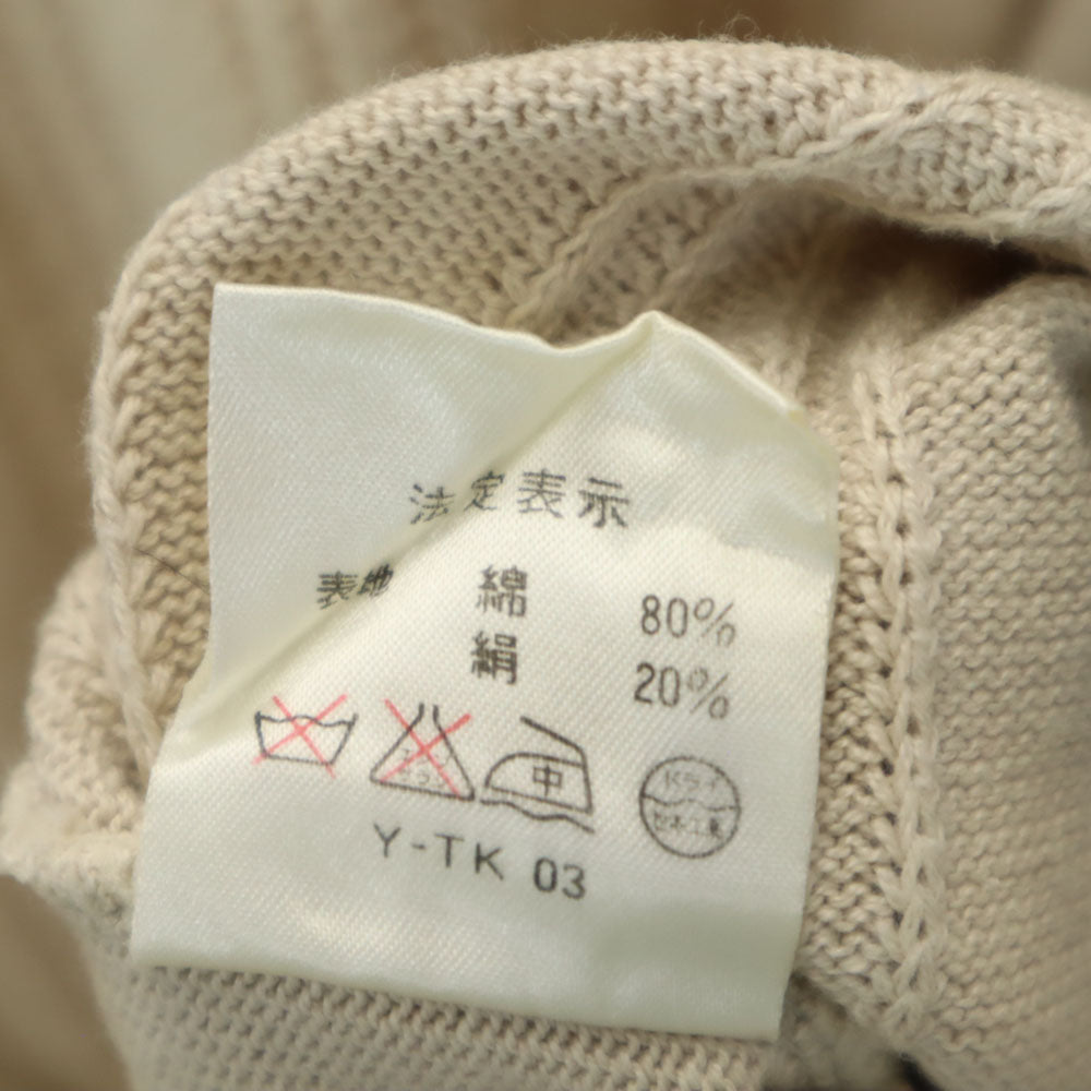 Christian Dior クリスチャンディオール 90s オールド 5分袖 セーター M ベージュ ニット レディース