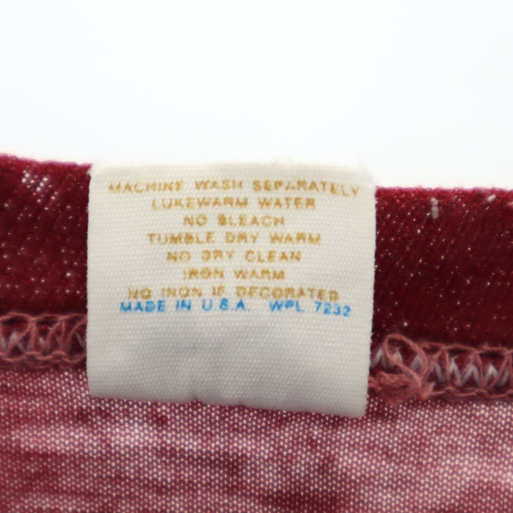 GULF COAST SPORTSWEAR ガルフコーストスポーツウェア 70s USA製 ヴィンテージ 半袖 Tシャツ L ボルドー系 メンズ