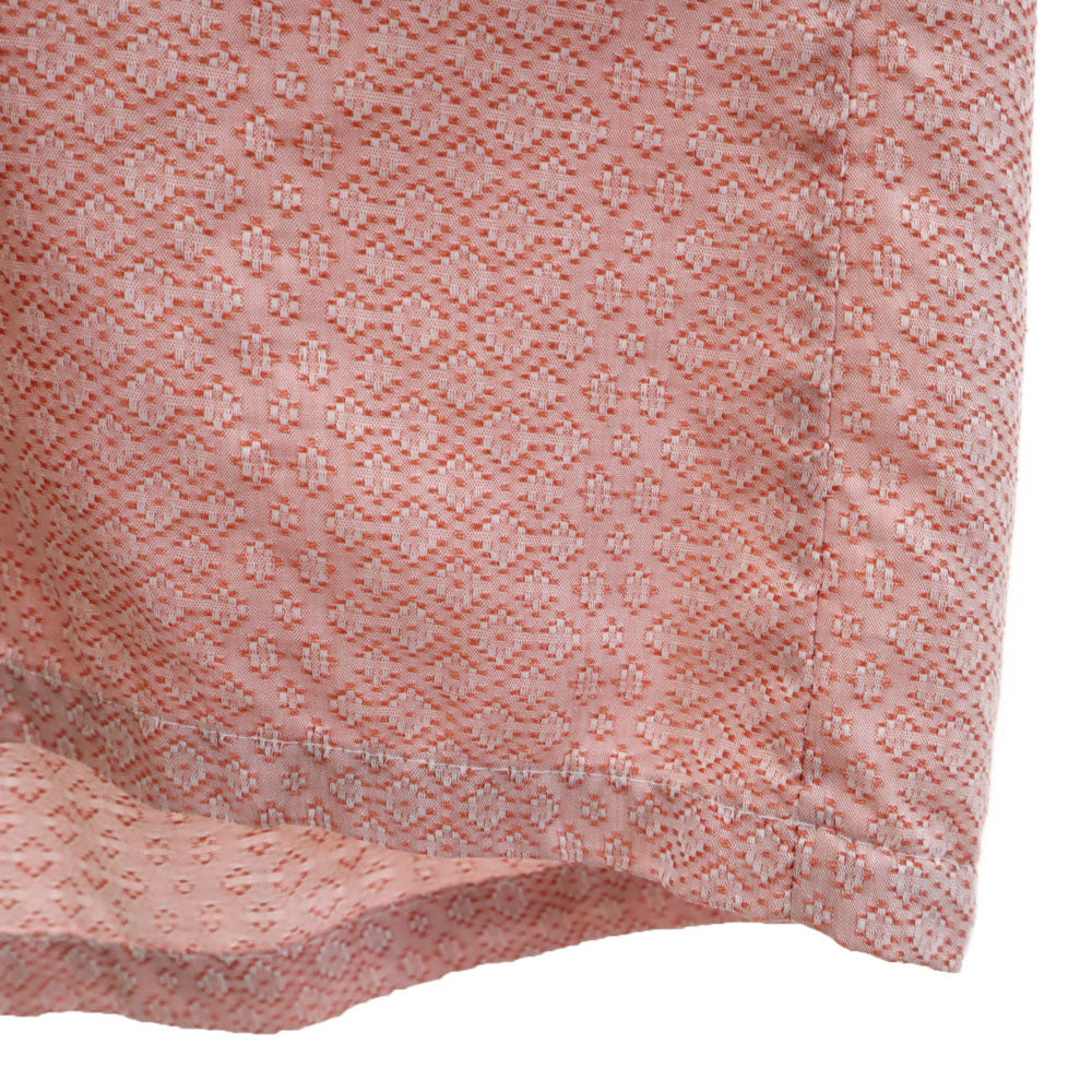 タウンクラフト 70s ヴィンテージ 総柄 半袖 シャツ S オレンジ系 TOWNCRAFT PENN-PREST メンズ