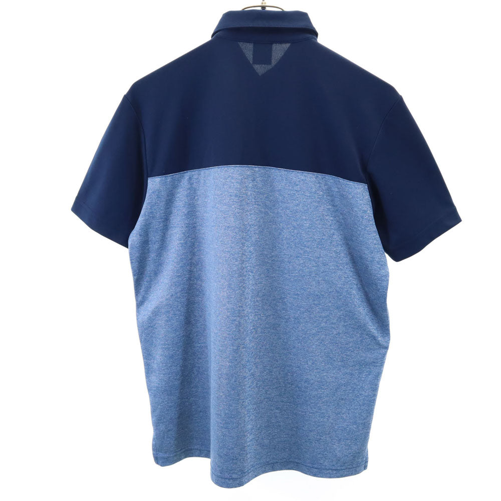 アディダスネオ 半袖 ハーフボタン Tシャツ M ブルー adidas NEO メンズ