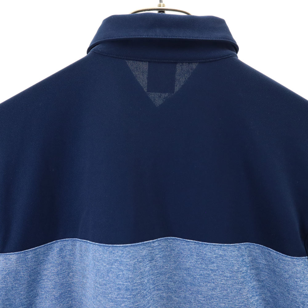 アディダスネオ 半袖 ハーフボタン Tシャツ M ブルー adidas NEO メンズ