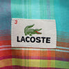 ラコステ チェック柄 半袖 ボタンダウンシャツ 3 エメラルド 他 LACOSTE メンズ