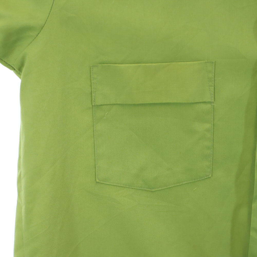 fleetline 70s 韓国製 ヴィンテージ 半袖 シャツ 141/2 グリーン メンズ