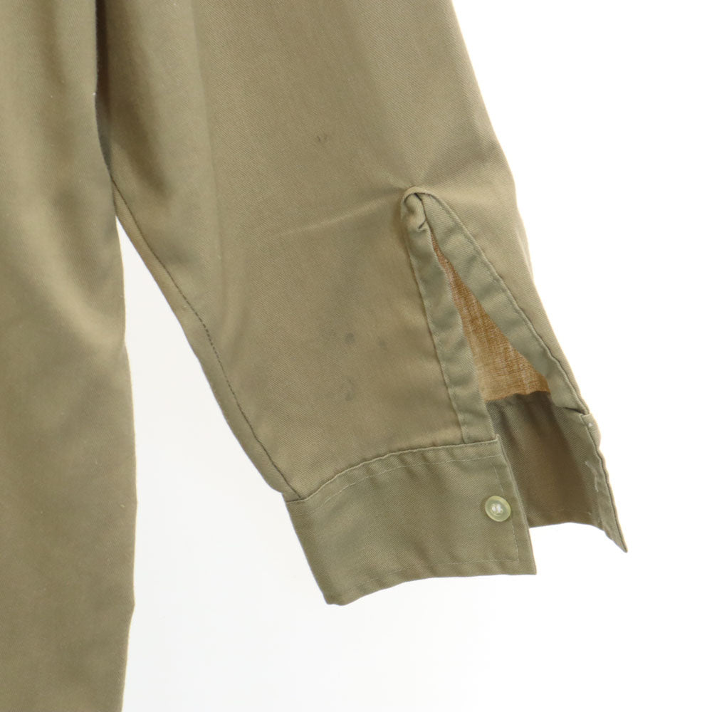 エリー 80s 70s ヴィンテージ 長袖 シャツ 18XM ベージュ ELY メンズ