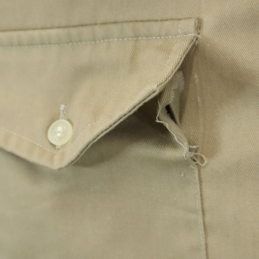 エリー 80s 70s ヴィンテージ 長袖 シャツ 18XM ベージュ ELY メンズ