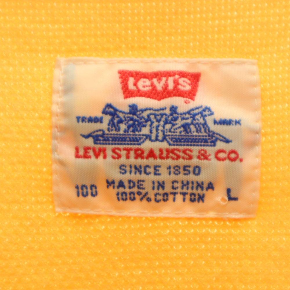 Levi's リーバイス 90s オールド 半袖 ポロシャツ L 山吹色 メンズ