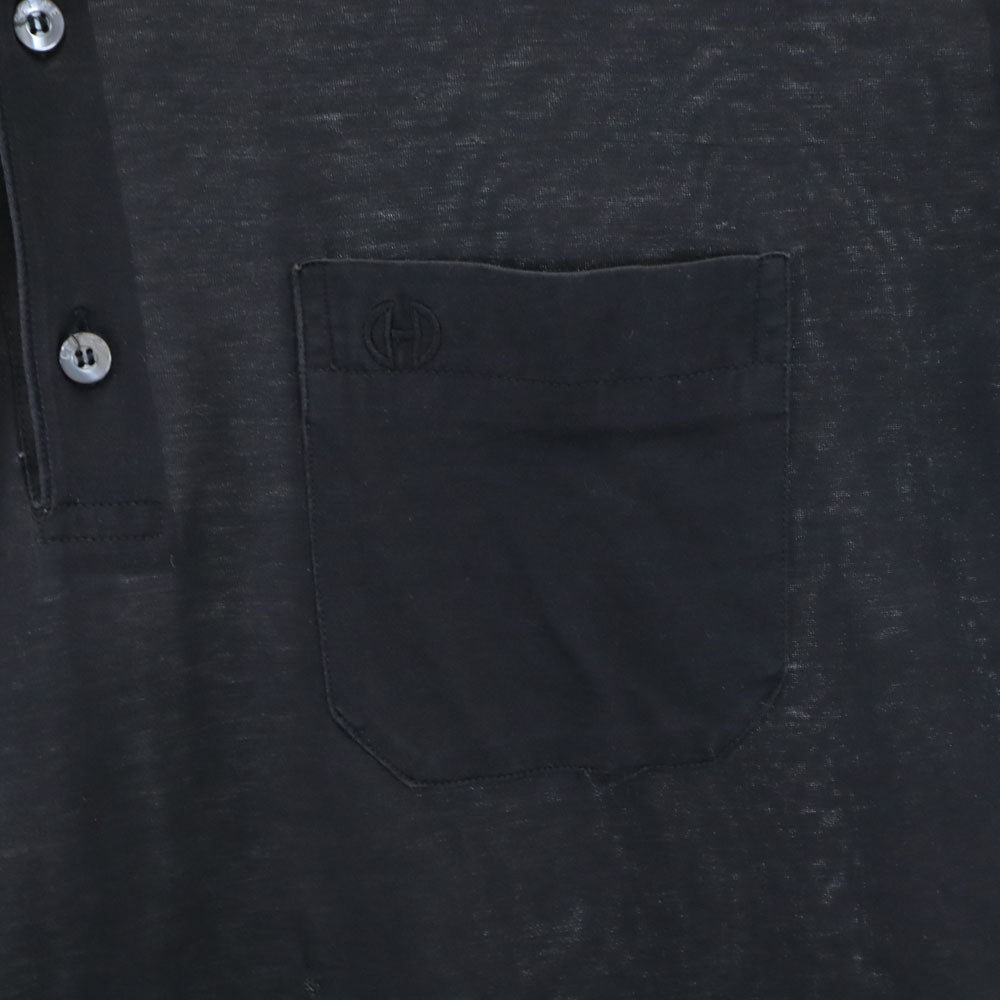 CELINE セリーヌ イタリア製 半袖 ポロシャツ M ブラック メンズ