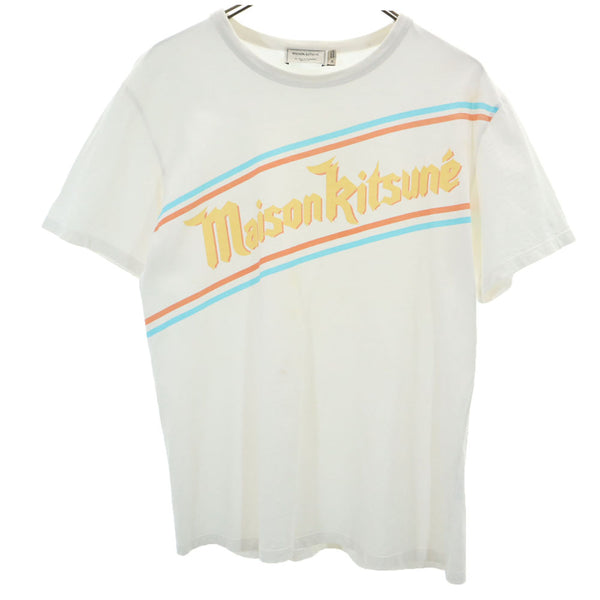 メゾンキツネ ポルトガル製 半袖 Tシャツ M ホワイト MAISON KITSUNE メンズ