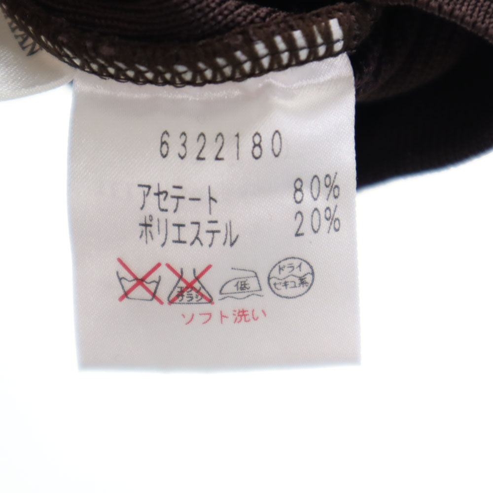 Rene ルネ 日本製 5分袖 ニット カーディガン 38 ブラウン レディース