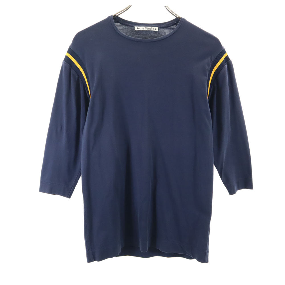 アクネストゥディオズ ポルトガル製 7分袖 Tシャツ XS ネイビー ACNE STUDIOS メンズ