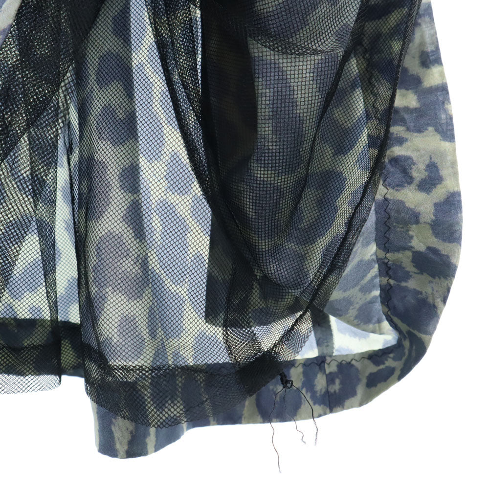 TOGA トーガ 日本製 総柄 キャミソール ミニワンピース 1 グレー系 レディース