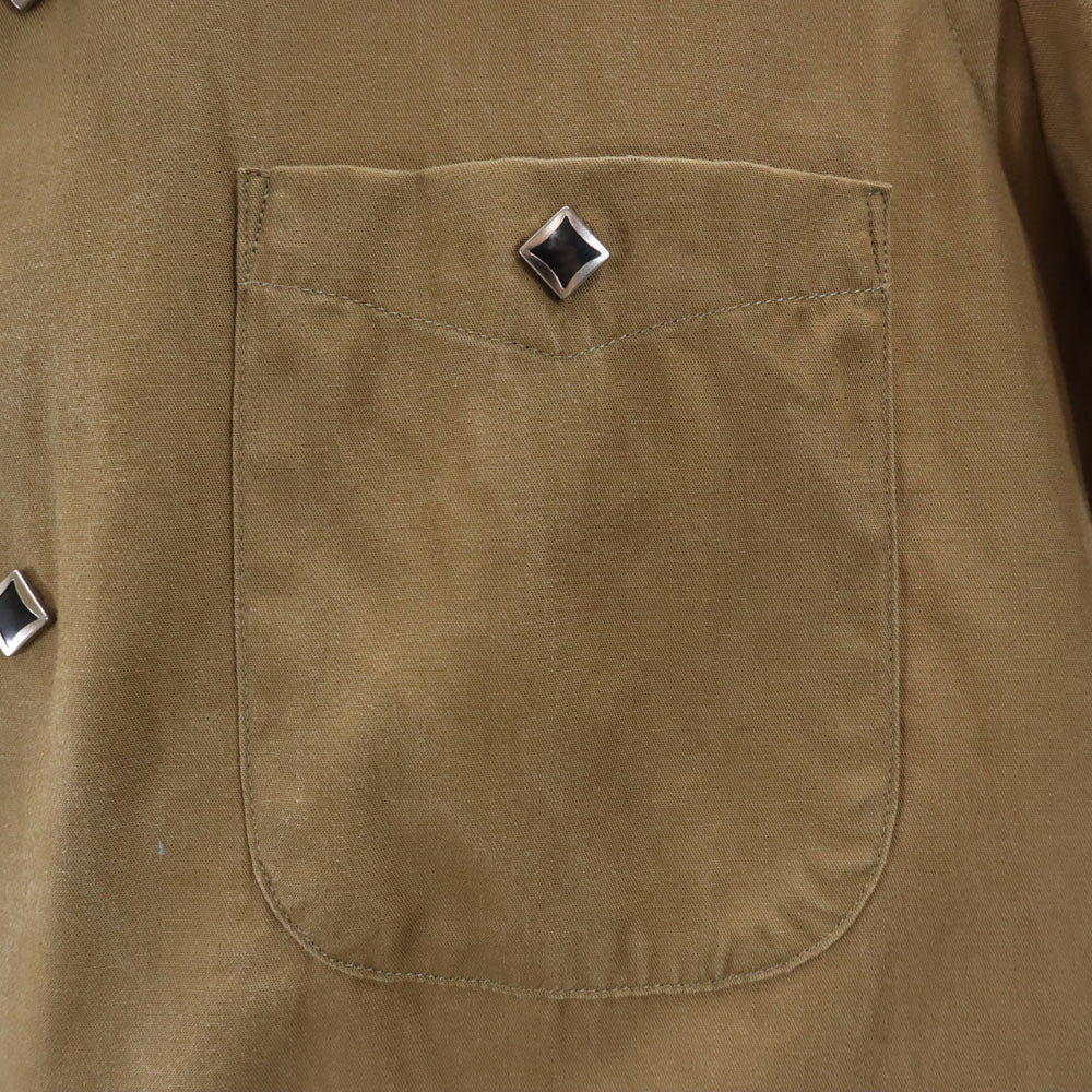 NEPENTHES ネペンテス 長袖 シャツ S ブラウン メンズ