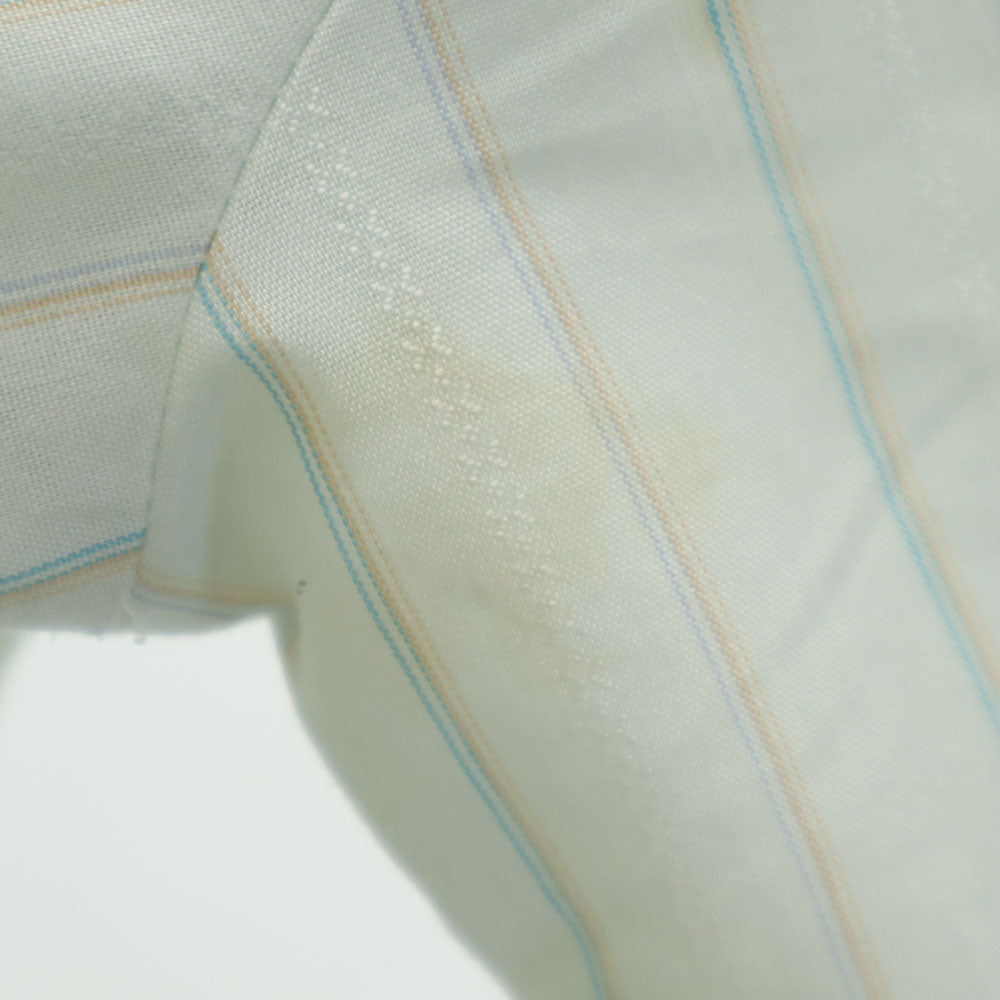 Silver Collection by KARMAN 70s ヴィンテージ ストライプ柄 長袖 ウエスタンシャツ ブルー系 メンズ