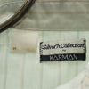 Silver Collection by KARMAN 70s ヴィンテージ ストライプ柄 長袖 ウエスタンシャツ ブルー系 Silver Collection by KARMAN メンズ