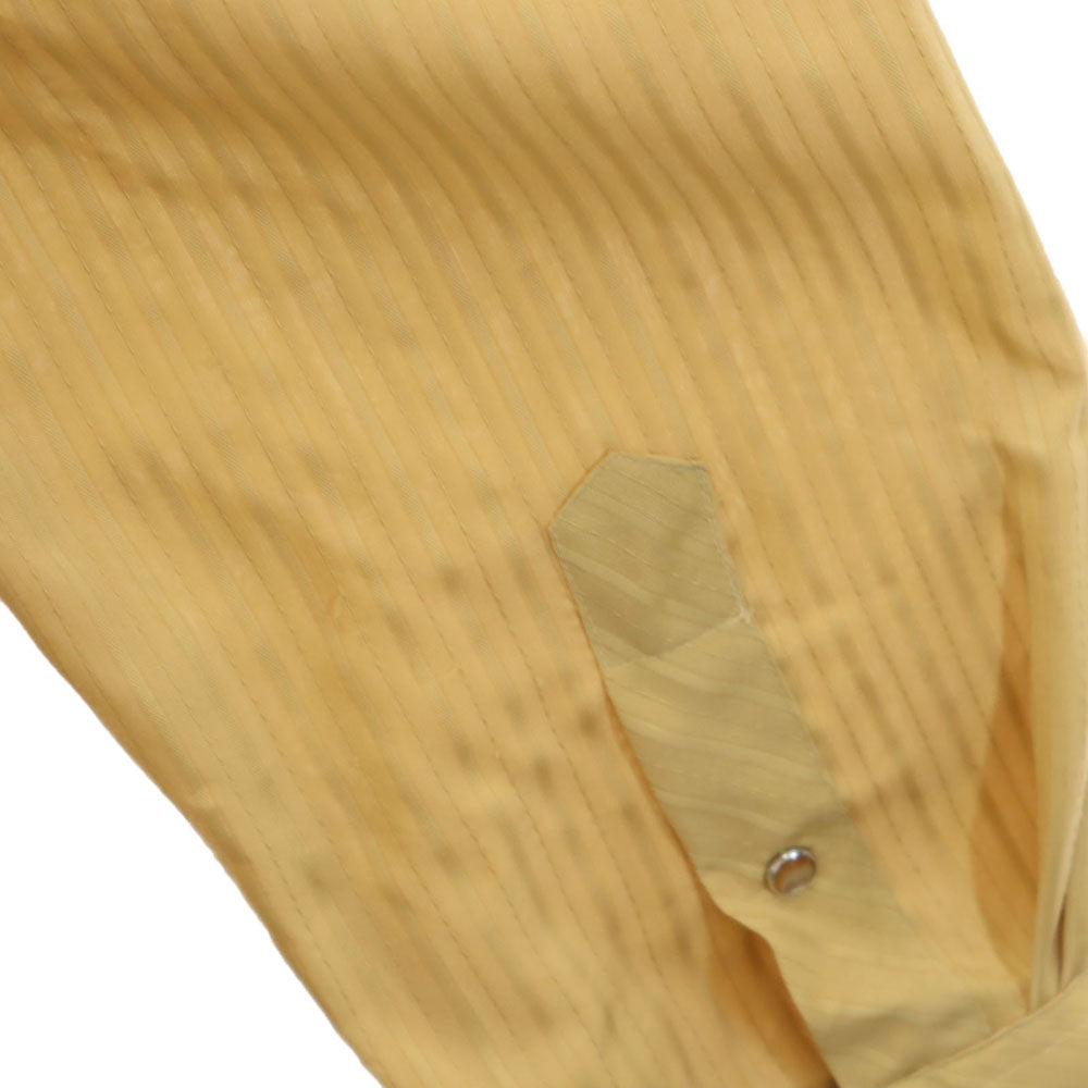 MILLER ミラー 70s USA製 ヴィンテージ ストライプ地 長袖 ウエスタンシャツ 17-35 イエロー系 メンズ