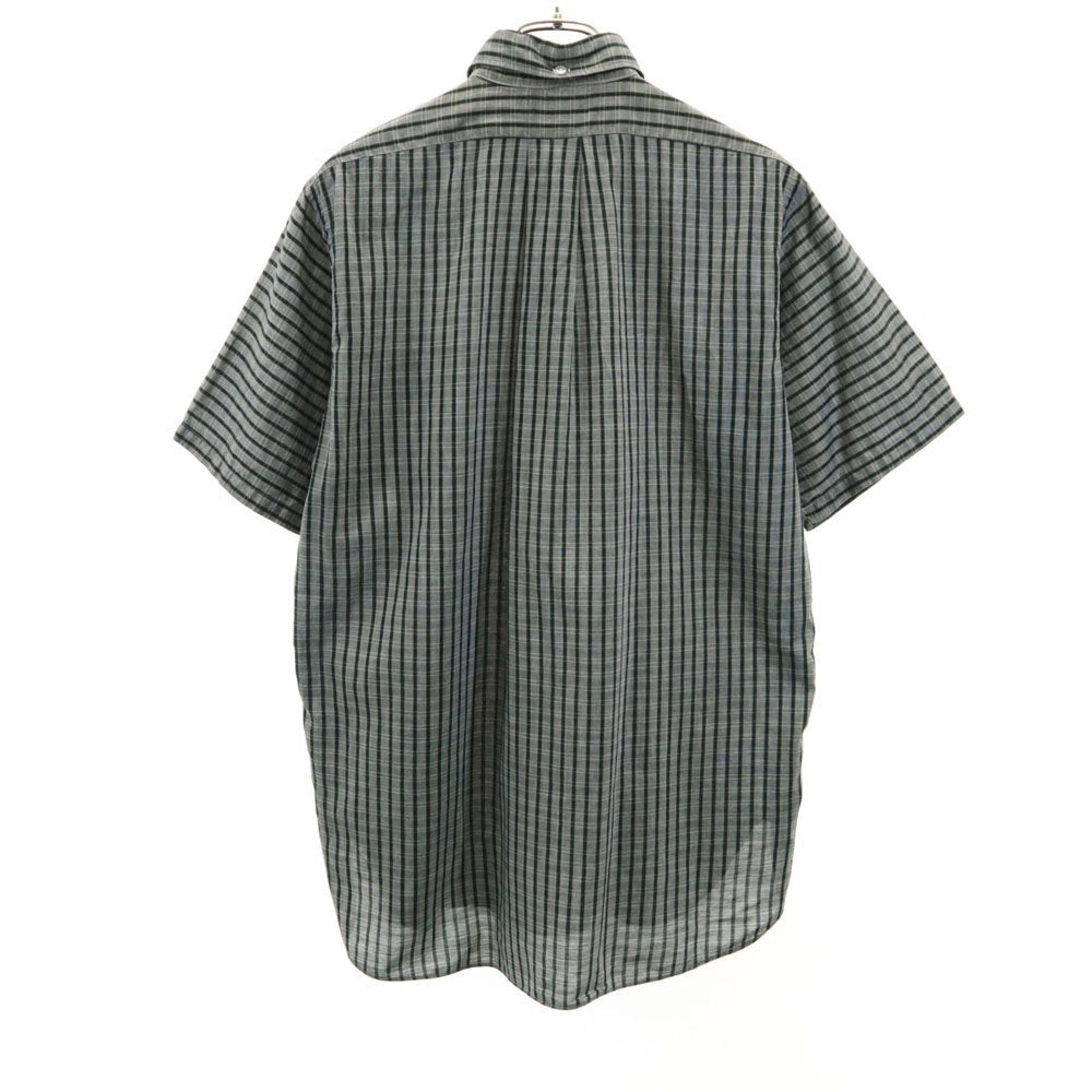 Robert Kirk Ltd 60s ヴィンテージ チェック柄 半袖 ボタンダウン ポロシャツ M グレー メンズ