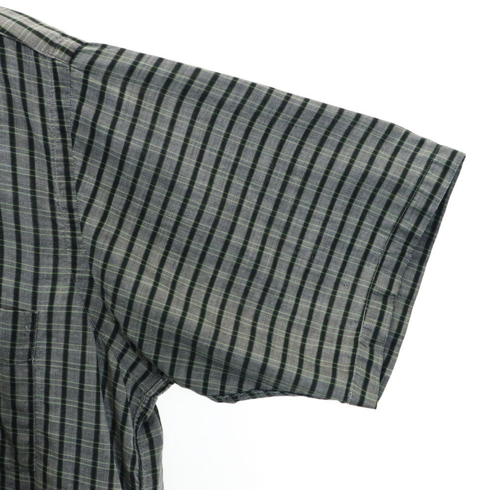 Robert Kirk Ltd 60s ヴィンテージ チェック柄 半袖 ボタンダウン ポロシャツ M グレー メンズ