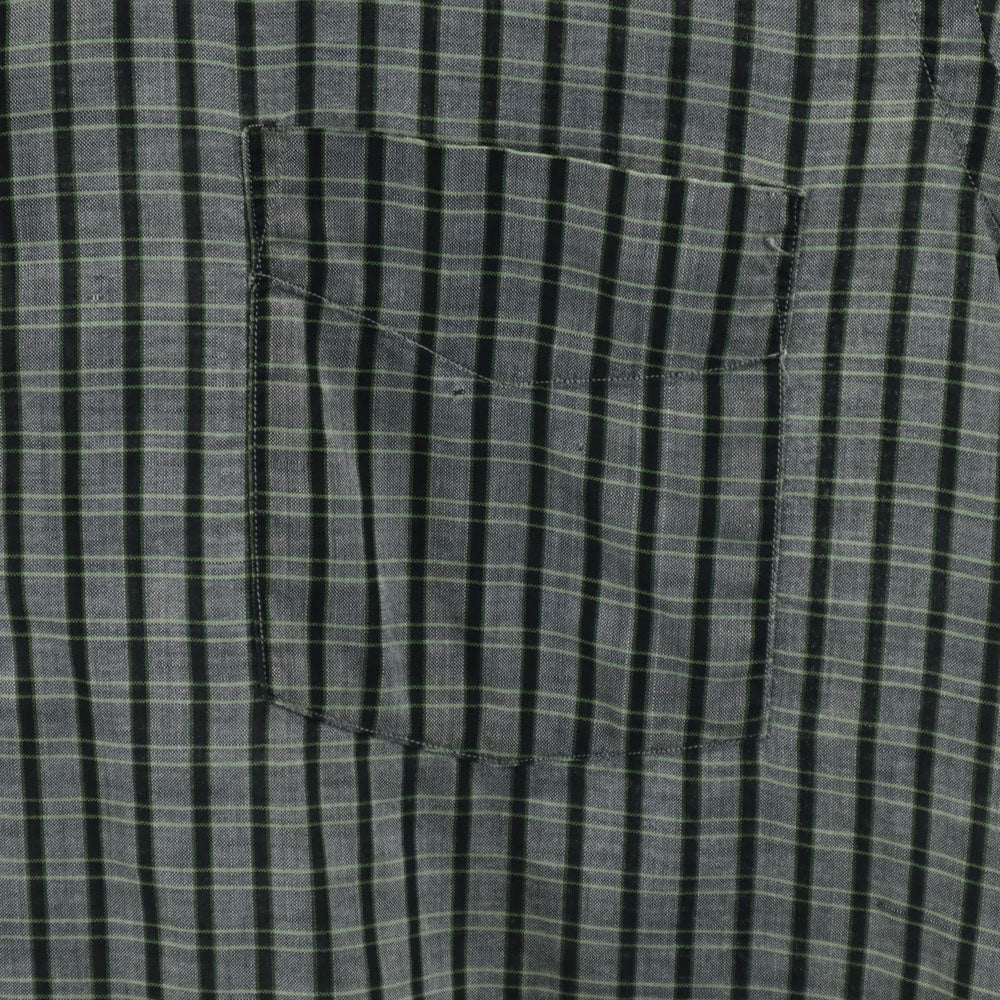 Robert Kirk Ltd 60s ヴィンテージ チェック柄 半袖 ボタンダウン ポロシャツ M グレー メンズ