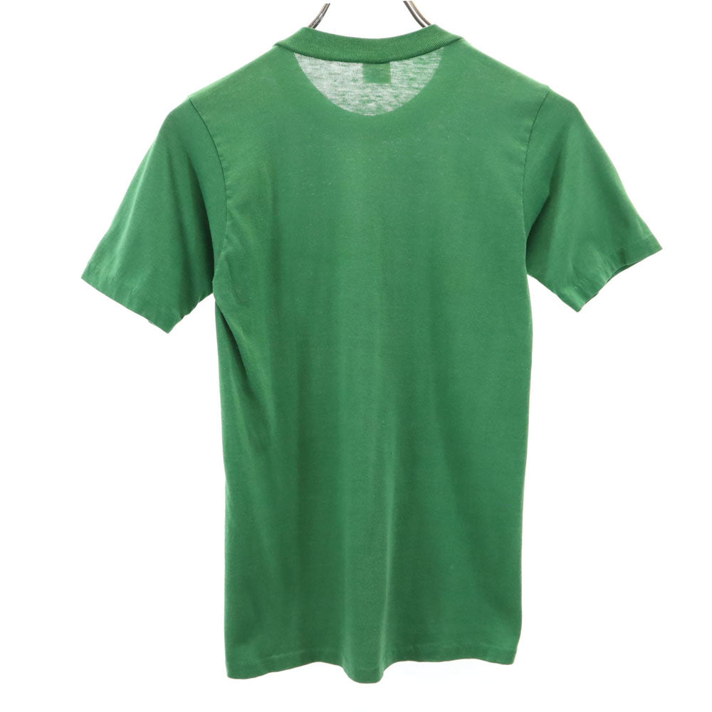 ARTEX アルテックス 70s 80s USA製 ヴィンテージ プリント 半袖 Tシャツ S グリーン メンズ