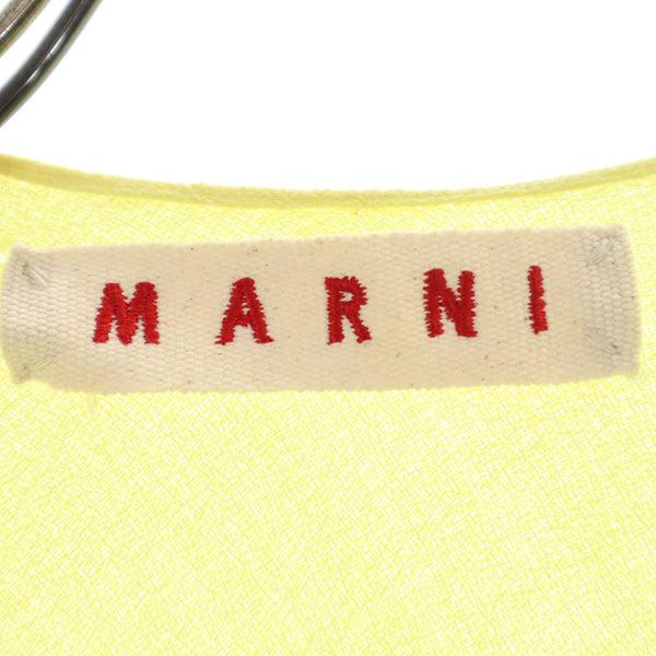 マルニ イタリア製 半袖 変形 カットソー 38 イエロー MARNI レディース