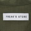 フリークスストア 半袖 オープンカラーシャツ S カーキ FREAK'S STORE メンズ