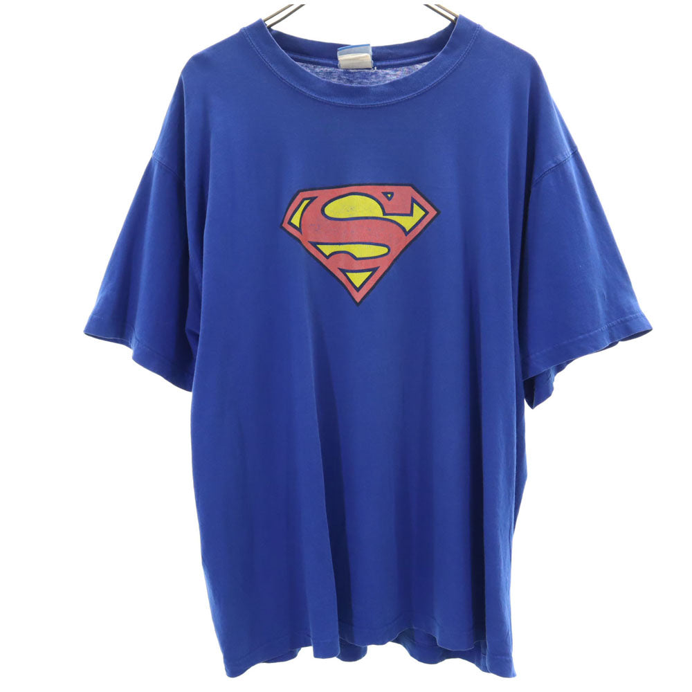 スーパーマン 半袖 Tシャツ ブルー SUPERMAN メンズ