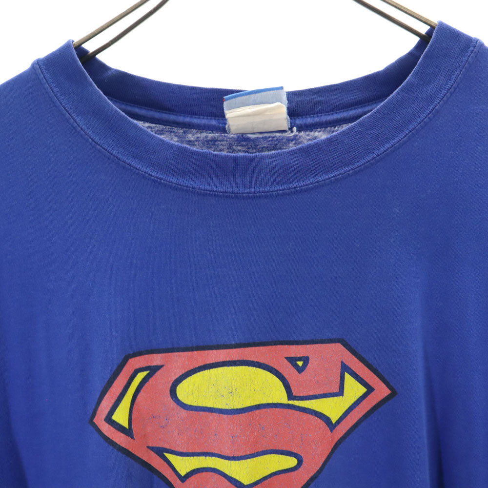 スーパーマン 半袖 Tシャツ ブルー SUPERMAN メンズ