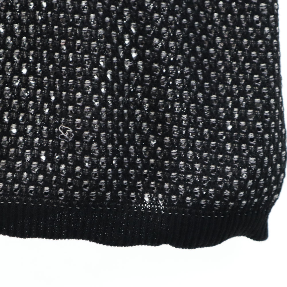 ハレ 柄入り ニットベスト F ブラック系 HARE メンズ