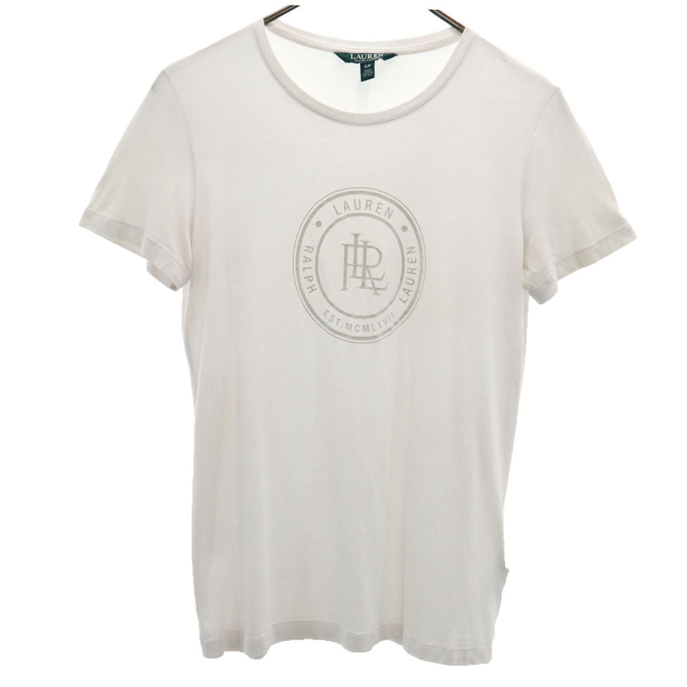 ローレンラルフローレン プリント 半袖 Tシャツ S ホワイト系 LAUREN RALPH LAUREN メンズ