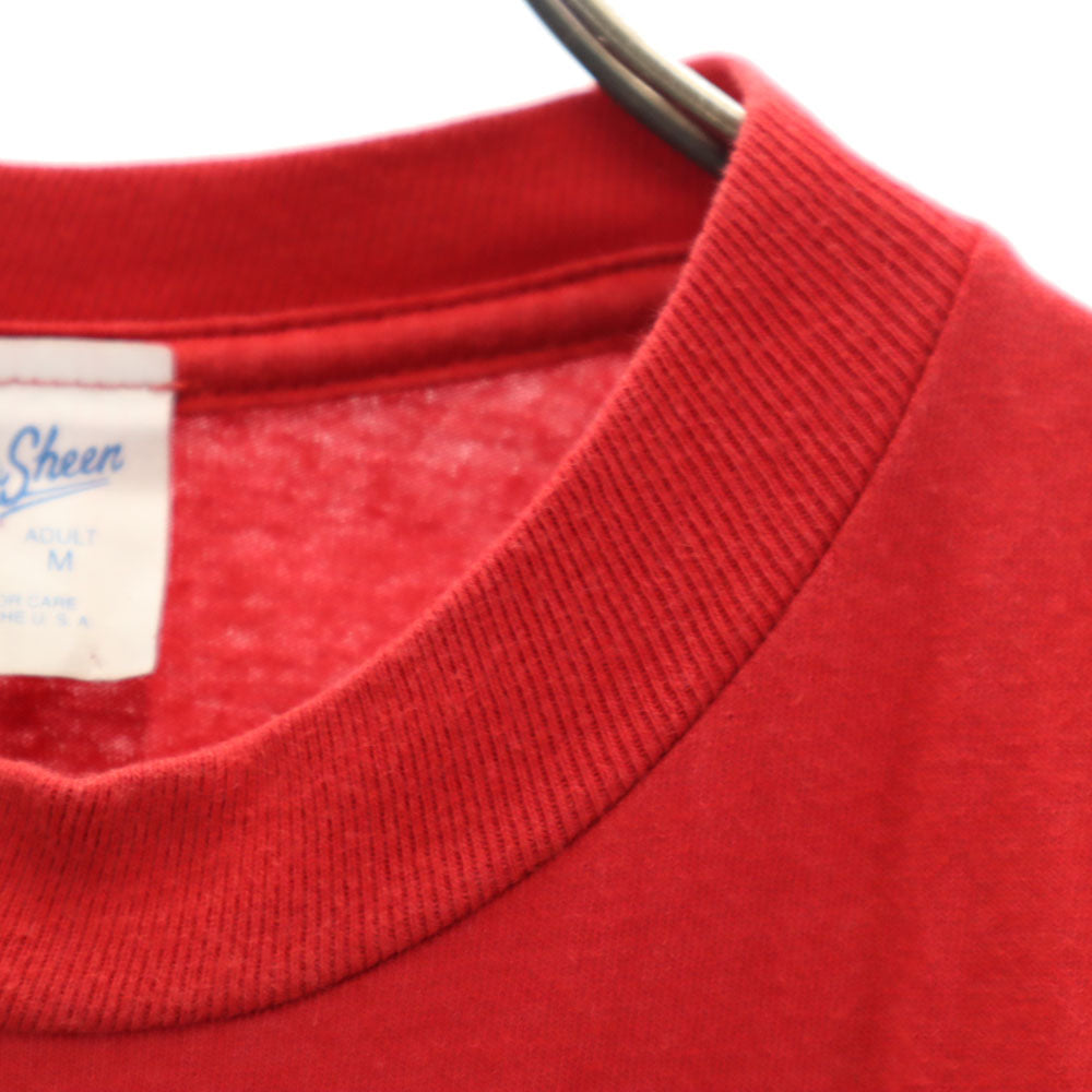 Velva Sheen ベルバシーン 90s USA製 オールド ドナルド プリント 半袖 Tシャツ M レッド メンズ