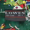 LOWES サンタクロース柄 半袖 アロハシャツ XS グリーン LOWES メンズ