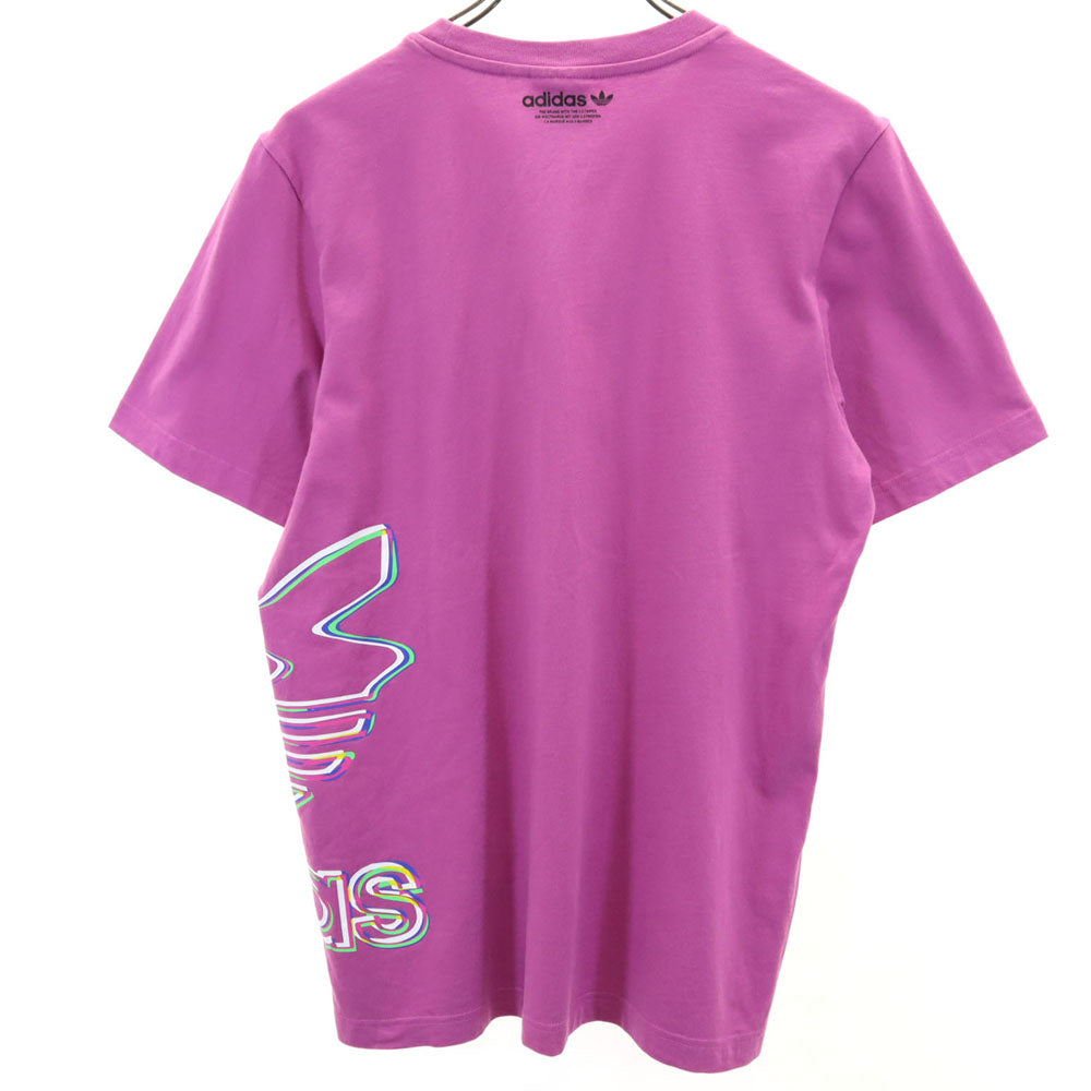 アディダス トレフォイルロゴ 半袖 Tシャツ ピンクパープル系 adidas メンズ