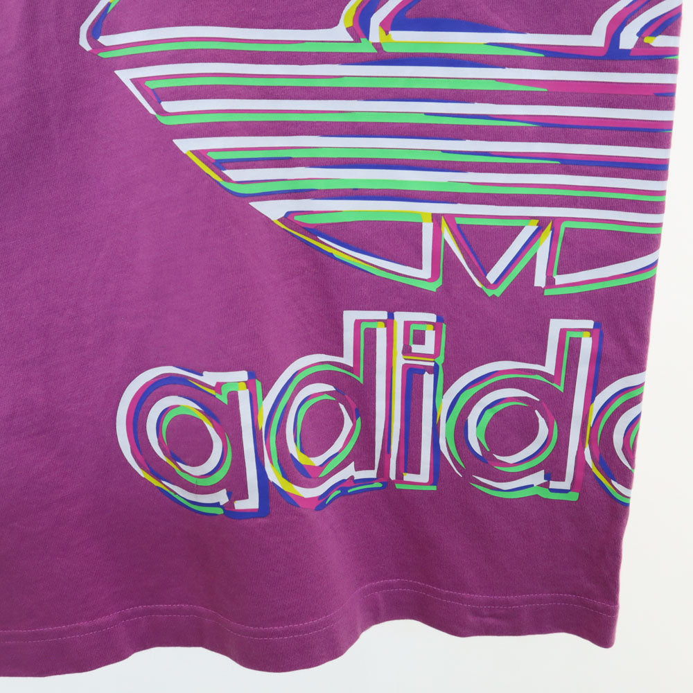アディダス トレフォイルロゴ 半袖 Tシャツ ピンクパープル系 adidas メンズ
