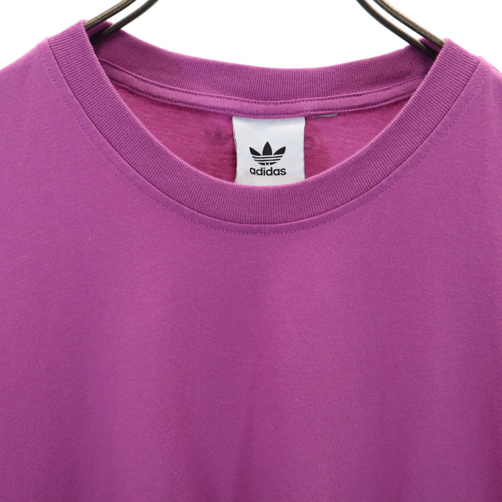 アディダス トレフォイルロゴ 半袖 Tシャツ ピンクパープル系 adidas メンズ