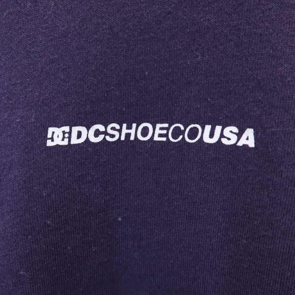 ディーシーシュー バックプリント 半袖 Tシャツ L パープル DC SHOE メンズ