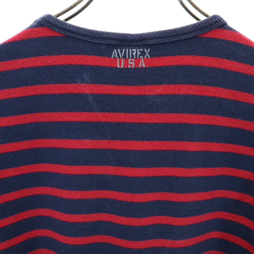 アヴィレックス ボーダー柄 半袖 デイリー Tシャツ M ネイビー 他 AVIREX DAILY メンズ